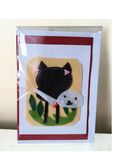 Felt greeting card kit at Camieroseuk, Handmade cards for any occasion.