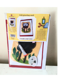 Felt greeting card kit at Camieroseuk, Handmade cards for any occasion.