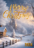 Merry Christmas greeting card, Camieroseuk