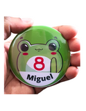 Cute Frog badges - 75mm Customized Buttons by Camieroseuk