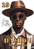 Copy of Customised cards for Black Men, Camieroseuk Birthday cards