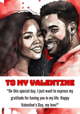 "Celebrate Black Love with Custom Valentine's Day Cards" Camieroseuk (Copy)