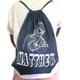 Customised Spiderman drawstring bags, Camieroseuk, PE bags, gym bags.