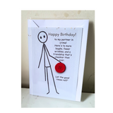 Quirky Button Birthday Card at Camieroseuk"