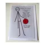 Quirky Button Birthday Card at Camieroseuk"