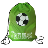 Customised football drawstring bags, Camieroseuk, PE bags, gym bags.