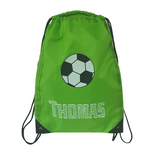 Customised football drawstring bags, Camieroseuk, PE bags, gym bags.