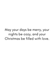 Happy Holidays Christmas wishes  greeting card, Camieroseuk