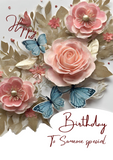 Special someone birthday card, Camieroseuk customised cards