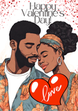 "Personalized Valentine's Day Cards – Celebrating Black Love "