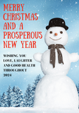 Merry Christmas and a prosperous New Year, Holiday greeting card, Camieroseuk