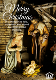 Nativity scene holiday greeting card, Camieroseuk