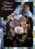 Nativity scene Christmas card, Camieroseuk