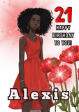 Unique cards for Black Women, Camieroseuk customised greeting cards perfect for Teens and tweens.