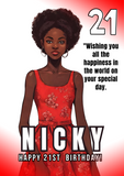 Cards for black Women, Camieroseuk customised greeting cards perfect for Teens and tweens.