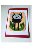 Felt greeting card kit at Camieroseuk, Handmade cards for any occasion.