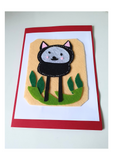 Felt greeting card kit at Camieroseuk, Handmade cards for any occasion.