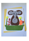 Felt greeting card kit, Animal scenery at Camieroseuk, Handmade cards for any occasion.