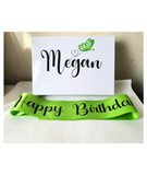 Birthday boxes at Camieroseuk, Gifts for her, Lime green box.