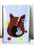 Felt greeting card kit, Owl design, Handmade cards for any occasion at Camieroseuk.