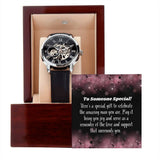 Men's Openwork Watch : Perfect gift for Him