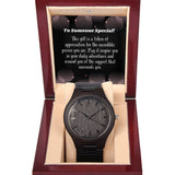 "Eco-Friendly Wooden Watch with Classic Design (No Engraving)"