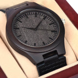 "Eco-Friendly Wooden Watch with Classic Design (No Engraving)"