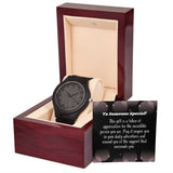 "Eco-Friendly Wooden Watch with Classic Design (No Engraving)"