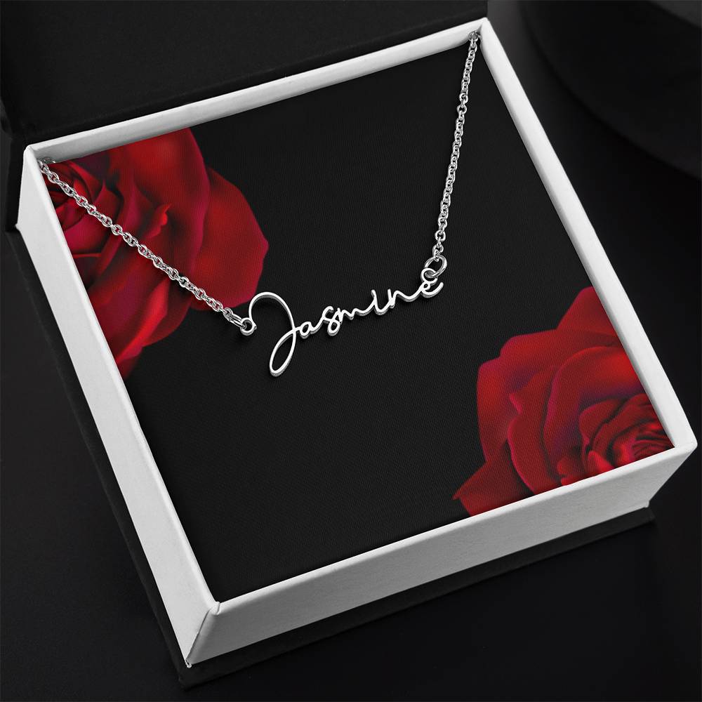 "Signature Style Personalized Necklace - Timeless Keepsake Gift for Her"