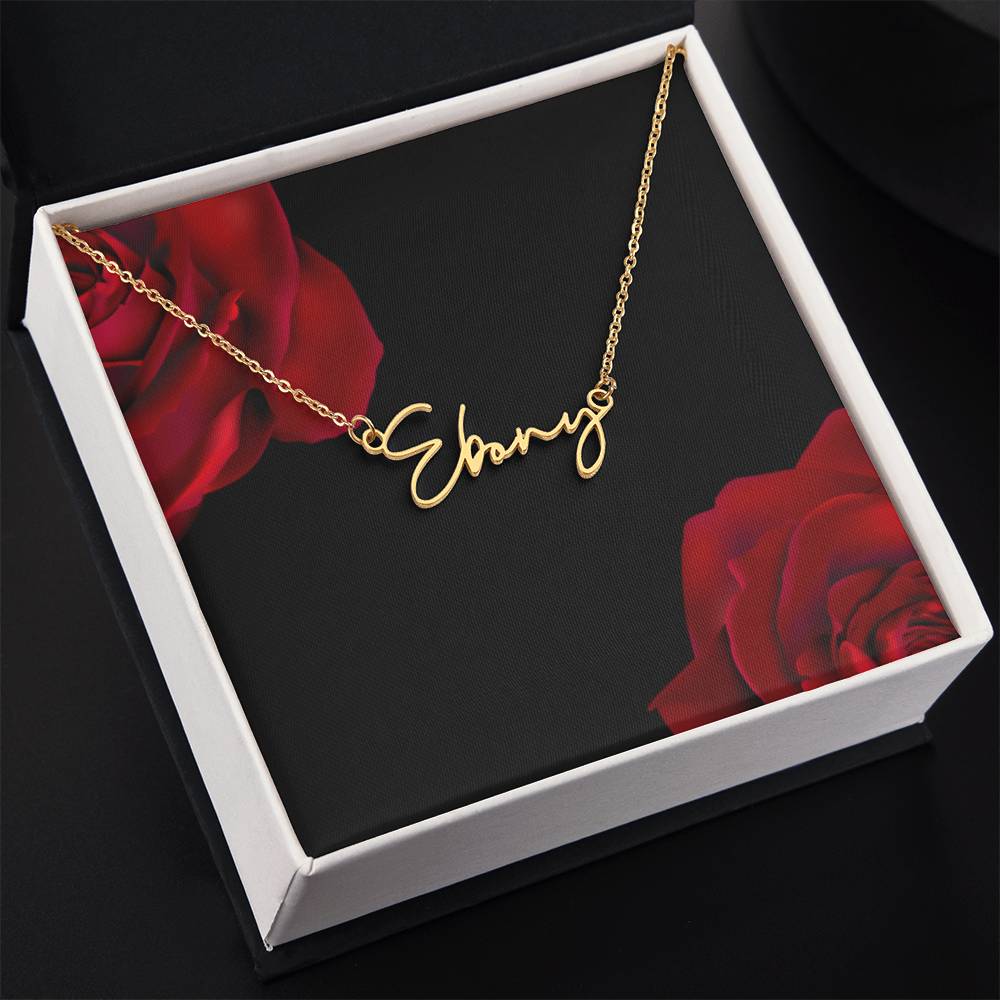 "Signature Style Personalized Necklace - Timeless Keepsake Gift for Her"