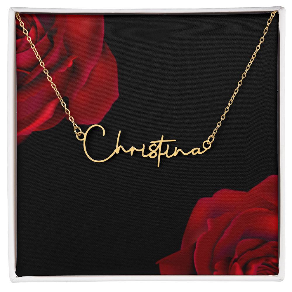 "Signature Style Personalized Necklace - Timeless Keepsake Gift for Her"