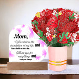 "Acrylic Heart Plaque & Card Set – A Gift of Love for Mom"