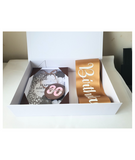 Birthday boxes at Camieroseuk, Gifts for her, Brown box.