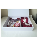 Birthday boxes at Camieroseuk, Gifts for her, Burgundy box.