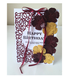 Birthday boxes at Camieroseuk, Gifts for her, Burgundy box.