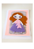 Felt greeting card kit, Cute doll, Handmade cards for any occasion at Camieroseuk.