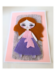 Felt greeting card kit, Cute doll, Handmade cards for any occasion at Camieroseuk.