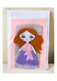 Felt greeting card kit, Cute doll, Handmade cards for any occasion at Camieroseuk.