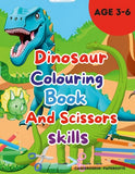 Dinosaur Colouring Book And Scissors Skills