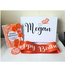 Birthday boxes at Camieroseuk, Gifts for her, Orange box.