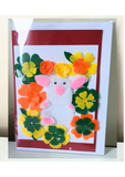 Felt greeting card kit, Cute piggy, Handmade cards for any occasion at Camieroseuk.