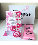 Birthday boxes at Camieroseuk, Gifts for her, Pink box.