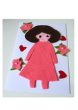 Felt greeting card kit, Cute doll, Handmade cards for any occasion at Camieroseuk.