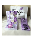 Birthday boxes at Camieroseuk, Gifts for her, Purple box.