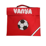 Personalised Football school bags for boys or girls, polyester briefcase, Camieroseuk