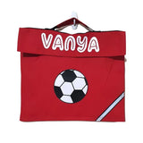 Personalised Football school bags for boys or girls, polyester briefcase, Camieroseuk