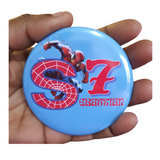 Spiderman inspired birthday badge, 75mm buttons, Customised badges, Camieroseuk