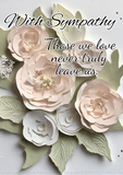 "Elegant Floral Sympathy Cards for Loss"