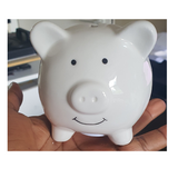 Customised mini Piggy banks for kids, babies/toddlers decorative money box, christening gifts, Camieroseuk