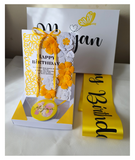 Birthday Boxes At Camieroseuk, Gifts For Her, Yellow Box.